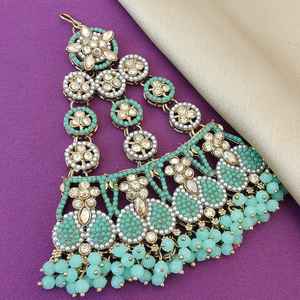 Pasa indien traditionnel de qualité supérieure pour les femmes, élégant accessoire de cheveux ethniques pour les mariages, Mehendi, Sangeet et festivals - Product Image 3