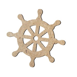 Mur et maison maritimes de style vintage suspendus belle roue de bateau en bois avec des idées de sculpture de conception de corde - Product Image 3
