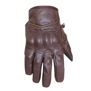 Gants de moto d'hiver en cuir véritable Vintage Biker Knuckle Motorcycle Auto Racing Wear Gants en cuir pour hommes - Product Image 3