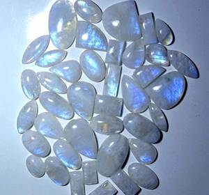 Piedra preciosa natural, piedra lunar, cabujón de piedras preciosas sueltas, piedra preciosa semipreciosa para la fabricación de joyas - Product Image 2