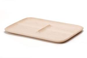 Plateau de service rectangulaire en bambou de qualité supérieure, écologique, couleur naturelle, ensemble de plateaux en bois pour un design personnalisé - Product Image 3