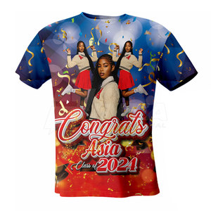 Venta directa de fábrica Camisetas de verano impresas personalizadas para hombres hechas de material de poliéster/algodón - Product Image 2