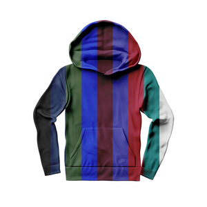 Sweat à capuche à rayures multicolores pour hommes et femmes Sweat-shirt en molleton doux Streetwear Stylish Casual Winter Wear Hoodie - Product Image 6