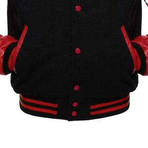 Blouson Bomber Homme de Haute Qualité avec Manches en Laine Véritable, Logo Brodé sur le Devant, Design Écologique 2026 - Product Image 3