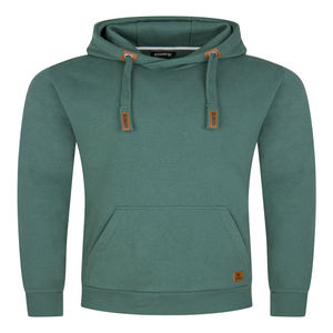 SSC hombres Invierno en Blanco a granel algodón polar 400 GSM relajado con capucha suave Retro impresión personalizada LOGO bajo MOQ transpirable secado rápido - Product Image 1