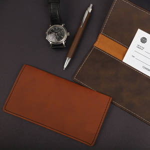 Porte-chéquier de mode en cuir véritable de qualité supérieure RFID bloquant multi-fermeture Long portefeuille personnalisé gravé Logo cadeau LCH-0051 - Product Image 1