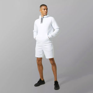 High Quality Mens Black Hoodies and <b>Shorts</b> <b>Set</b> Full Sleeve Cotton Fleece Casual Wear with Custom Logo for Hoodie And <b>Short</b> <b>Set</b> - Product Image 6