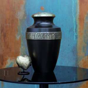 Handcrafted Urn for Human Ashes | Premium <b>Memorial</b> Keepsake | Premium Adult brass Urn Box - Product Image 1