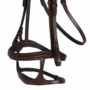 Bride anatomique fabriquée en Inde équipement en cuir doublé doux équipement de sport d'équitation respirant de qualité supérieure - Product Image 6