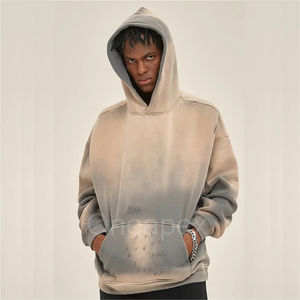 Hoodie unisexe personnalisé 2026 de haute qualité, brodé, épais, coupe oversize, 100 % coton lavé - Product Image 2