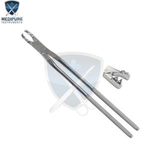 Forceps dentaires pour chevaux en acier inoxydable, conçus pour l'extraction contrôlée des molaires, des prémolaires et des incisives, usage vétérinaire - Product Image 3