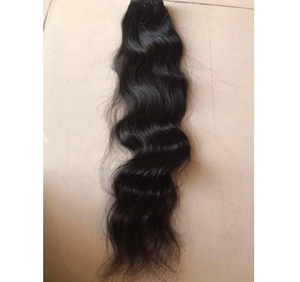 Venta directa de fábrica de alta calidad Color Natural Virgen Temple Hair Bundle Body Wave Extensión de cabello humano Peluca cruda Exportada India - Product Image 4
