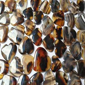 Lot de cabochons d'agate Montana de qualité supérieure, lot de cabochons de pierres précieuses d'agate Montana fantaisie, pierre précieuse d'agate unique pour les bijoux - Product Image 2