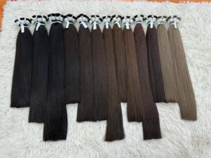 Vrac Vierge Remy Extensions de Cheveux Humains Vietnamiens de Haute Qualité Machine Double Trame Worldhair Marque - Product Image 2