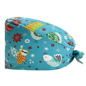 Casquette de gommage classique avec bande élastique et matériau en coton pour les professionnels médicaux et chirurgicaux - Product Image 1