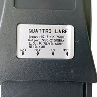 LNB de Banda Ku Premium Quattro Prime Focus, Convertidor de Bajo Ruido y Alta Estabilidad para Cabecera de TV Satelital o Sistemas Multi-Switch