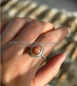 Anillo de piedra solar de alta calidad, anillo de piedra solar de Plata de Ley 925, anillo de piedra solar natural, regalo de Navidad, anillo de mujer, regalo para vecino - Product Image 5