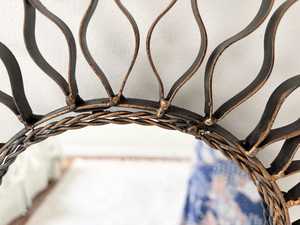 Miroir mosaïque argent, miroir mosaïque rond - Product Image 4