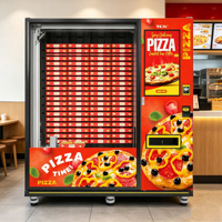 Distributeur automatique de pizzas TCN, entièrement automatique, stockage réfrigéré, chauffage intelligent, système de paiement par écran tactile