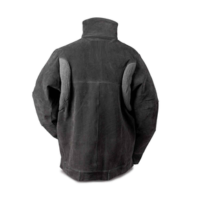 Chaqueta de cuero de seguridad industrial resistente para hombre para soldar Chaqueta de soldadura de cuero de calidad superior - Product Image 3