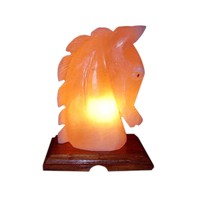 Lampes de sel en forme de cheval Feng Shui exquises de Sian Enterprises, écologiques, sculptées à la main, en matériau organique de l'Himalaya, naturelles