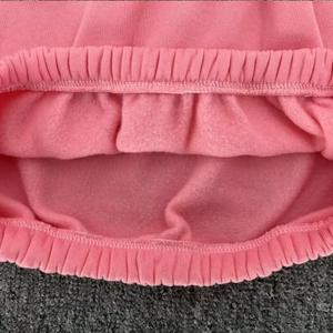 ชุดเซ็ทสองชิ้นสำหรับผู้หญิง ฤดูหนาว ปี 2025 สีพื้น แขนยาว กางเกงขายาว มีเชือกผูก เอวยางยืด สไตล์ลำลอง ผ้าฟลีซกันน้ำ - Product Image 3