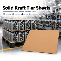 Feuille de papier kraft solide de 1 à 3 mm d'épaisseur pour l'empilage de bouteilles en verre et la protection des marchandises, couche de protection solide pour les charges sur palettes