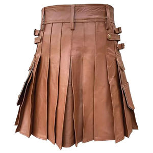 Kilts de cuero escoceses elegantes de la nueva llegada para los hombres Kilts de cuero ligeros de fabricación profesional en MOQ bajo - Product Image 2