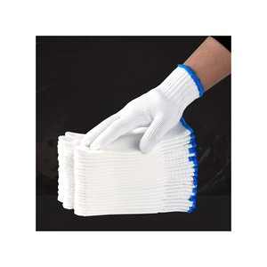 Gant de sécurité de travail enduit de latex de coton froissé naturel résistant de 10G gants de main de latex de travail de sécurité d'agriculture - Product Image 1