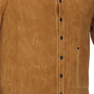 Traje de soldadura de cuero dividido resistente al calor de manga larga Chaquetas y pantalones de trabajo de seguridad con alta protección - Product Image 3