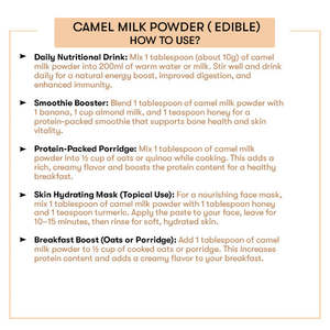 Camel <b>Milk</b> Powder Sterilized Middle East Origin for Adults Bulk Packaging for Feed by Camel Dairy Co. - Product Image 3