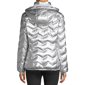 Premium Quality Women's Puffer Jacket Polyester Winter Jackets With Light Weight Canvas Customizable Fabric Accept OEM/ODM - Product Image 2