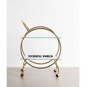 Decorative Metal Serving Cart Traditional Design Handmade <b>Trolley</b> Excellent Quality Classic Stylish Wholesale Metal <b>Trolley</b> - Product Image 6