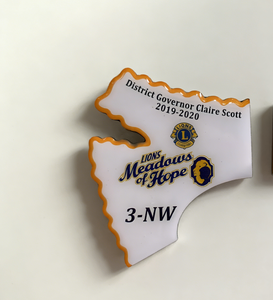 Pins Conmemorativos Personalizados del Club de Leones, Juego de 4 Pins de Solapa con Diseño de Rompecabezas Encajables - Product Image 5