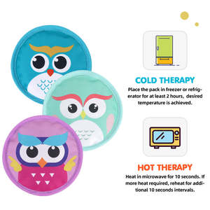 머리 감소 물리적 냉각을위한 재미있는 만화 스티커가있는 아기 열 완화 핫 및 콜드 젤 발 패드를위한 쿨 패치 - Product Image 2