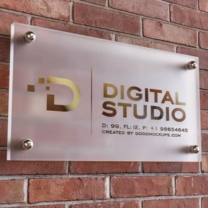 ป้ายอะคริลิคสำนักงานแบบกำหนดเองหลายชั้น |   ป้ายอะคริลิกใสแบบตั้งพื้นพร้อมขาตั้ง - Product Image 4