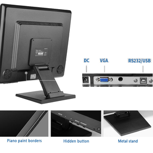 Pos OEM ODM 10 15 <span class=keywords><strong>17</strong></span> 19 inch màn hình cảm ứng màn hình 15 inch Điện Trở Điện Dung POS cảm ứng màn hình Màn hình - Product Image 4