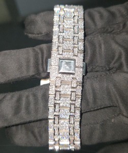 Montre analogique de luxe pour homme en acier inoxydable avec diamants glacés, verre en moissanite VVS, non étanche, 42 mm, mécanique, mode business - Product Image 4