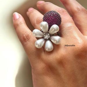 Charming Trendy Adjustable Beautiful Finger <b>Ring</b> Stylish Trendy <b>Ring</b> For Women And <b>Girls</b> Fancy Finger <b>Ring</b> for Party Wear - Product Image 1