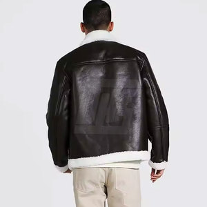Respirant Hiver Chaud Hommes Veste En Peau De Mouton Vêtements Décontractés Hommes Veste En Peau De Mouton À Un Prix Raisonnable - Product Image 2