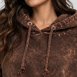 Premium <b>women</b>’s distressed <b>hoodie</b> featuring <b>soft</b> fabric, vintage fading, relaxed fit, and trendy worn details for modern - Product Image 4