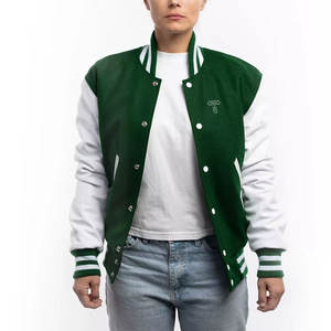 Buen Precio Diseño Popular Mejor Calidad Ligero Mujeres Varsity Chaqueta Estirable Y Buen Fabricante Varsity Chaqueta Para Mujeres - Product Image 1