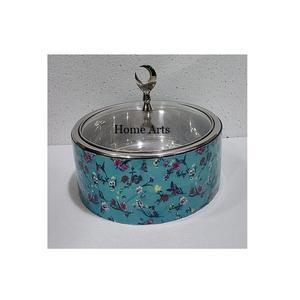 Merveilleux Design Ustensiles De Cuisine Buffet Alimentaire Hot Pot Bois Et Meena Work Pot De Service Avec Couvercle Martelé À Bas Prix - Product Image 3