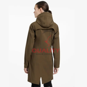 Asequible mujer caballo abrigo largo 2025 Premium elegante impermeable transpirable chaqueta ecuestre chaqueta de equitación al aire libre - Product Image 5