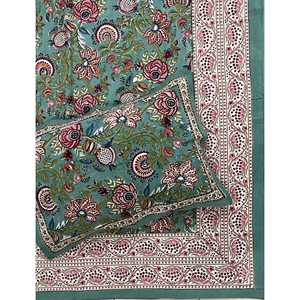 Juego de Sábanas de Algodón Estampadas a Mano, Funda de Almohada, Transpirables, Calidad Hotelera, Disponibles en Tamaños King y Queen, Estilo Liso - Product Image 1