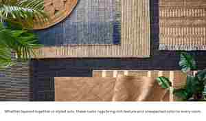 Nature4uhome Geometric Jute Indoor <b>Rug</b> for Living Room Kitchen Handmade Woven Non-Slip PET Friendly <b>Ivory</b> - Product Image 5