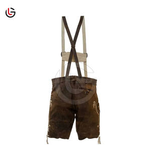 <b>Men's</b> Casual Solid Color Goat Leather Bavarian <b>Shorts</b> Premium Quality Custom <b>Slim</b> <b>Fit</b> Bavarian <b>Shorts</b> - Product Image 6
