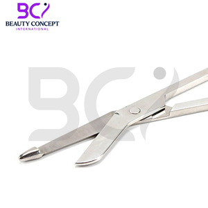 El mejor proveedor Tijeras de vendaje con acabado plateado Producto más nuevo Acero inoxidable 18cm Uso en tijeras de vendaje quirúrgico de hospital - Product Image 5