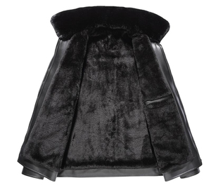 Chaqueta cortavientos transpirable con estampado de logotipo OEM de cuero a precio barato, chaqueta de cuero de talla grande, tarifa al por mayor - Product Image 6