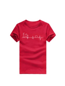 Camisetas de Verano Casuales de Manga Corta con Cuello Redondo y Hombros Caídos para Mujer, 100% Algodón Tejido, Estampado Personalizado, Ajuste Delgado, Secado Rápido, con Logotipo - Product Image 3